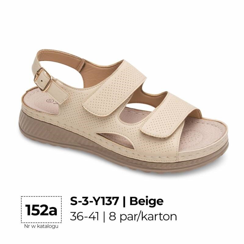 Sandały płaskie damskie Roz 36-41 / 8 par